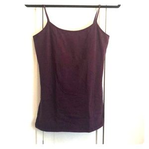 Vanity dark purple cami with built in bra